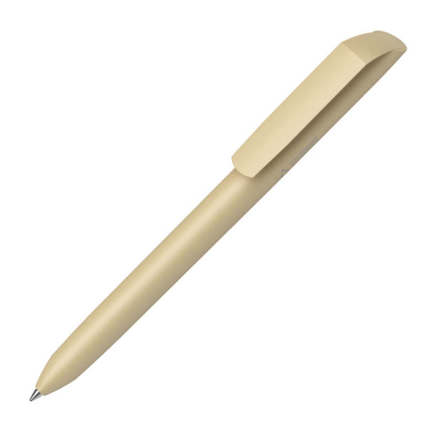 Ручка шариковая FLOW PURE RE, бежевый, переработанный пластик - купить оптом