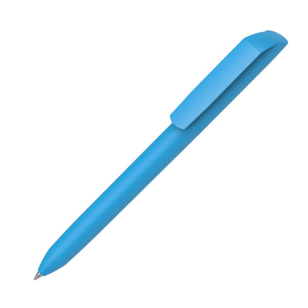 Ручка шариковая FLOW PURE, покрытие soft touch, бирюзовый, пластик - купить оптом