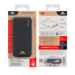 Внешний аккумулятор VA2074  с поддержкой QC 3.0 и PD, 20 000 mAh, фото 5