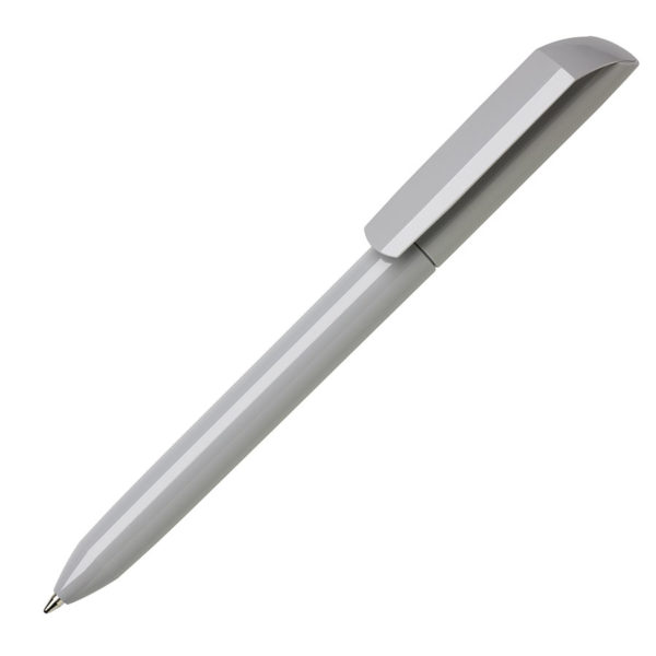 Ручка шариковая FLOW PURE, глянцевый корпус, серый, пластик - купить оптом