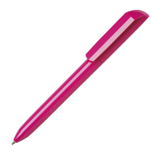 Ручка шариковая FLOW PURE, глянцевый корпус, розовый, пластик - купить оптом