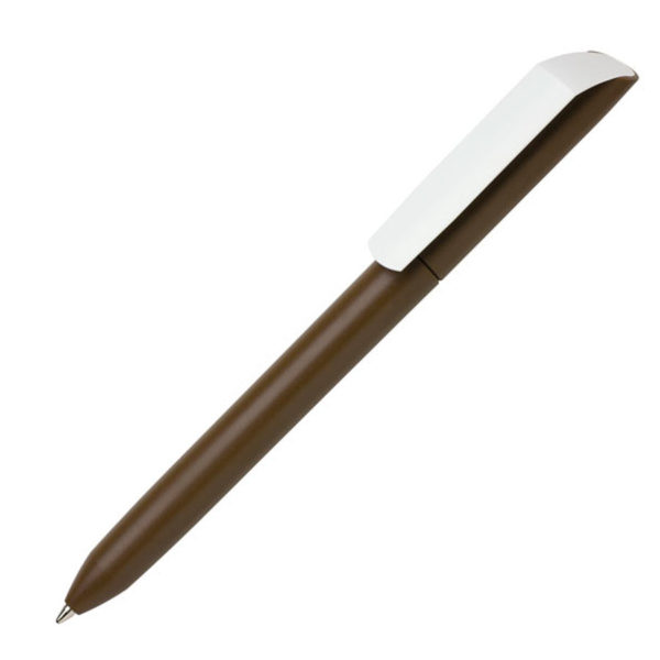 Ручка шариковая FLOW PURE, коричневый, пластик - купить оптом