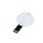 USB 2.0- флешка на 8 Гб в виде пластиковой карточки круглой формы, фото 2