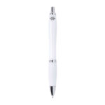 Ручка шариковая FLOM, белый, антибактериальный пластик, 14 см, фото 1