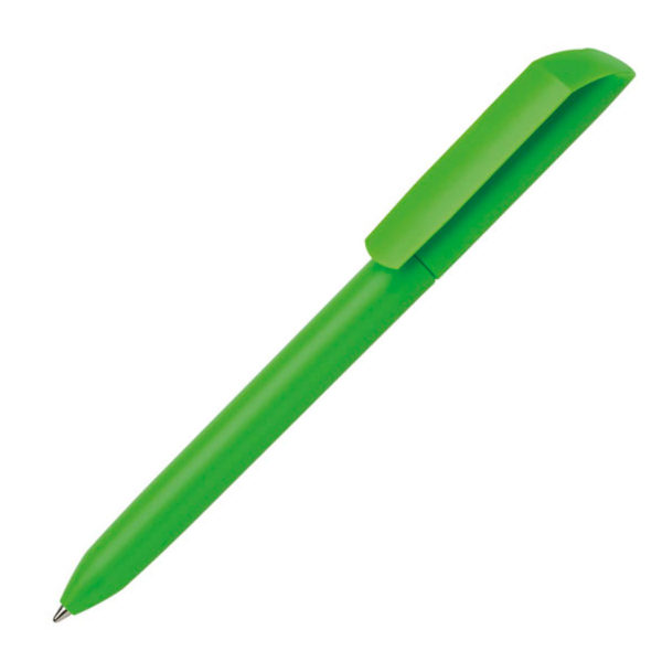 Ручка шариковая FLOW PURE, неоновый зеленый, пластик - купить оптом