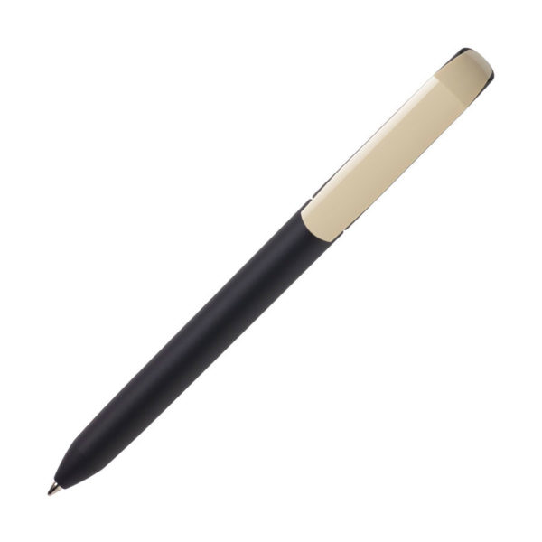 Ручка шариковая FLOW PURE, покрытие soft touch, бежевый, пластик - купить оптом