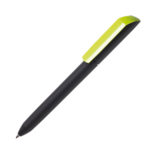 Ручка шариковая FLOW PURE, покрытие soft touch, зеленый, пластик - купить оптом