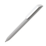 Ручка шариковая FLOW PURE, покрытие soft touch, белый клип, сиреневый, пластик - купить оптом
