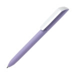Ручка шариковая FLOW PURE, покрытие soft touch, белый клип, сиреневый, пластик