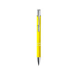 ZROMEN, ручка шариковая, желтый, металл, софт-покрытие, фото 1