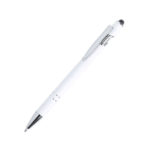 IMPRESS TOUCH, ручка шариковая со стилусом, белый/черный, алюминий, пластик, прорезиненный грип - купить оптом