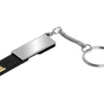 USB 2.0- флешка на 16 Гб с поворотным механизмом и зеркальным покрытием, фото 1
