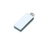 USB 2.0- флешка промо на 16 Гб с поворотным механизмом и однотонным металлическим клипом - купить оптом