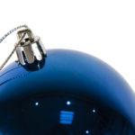 Шар новогодний Gloss, диаметр 8 см., пластик, синий, фото 8
