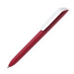 Ручка шариковая FLOW PURE, покрытие soft touch, белый клип, оранжевый, пластик - купить оптом