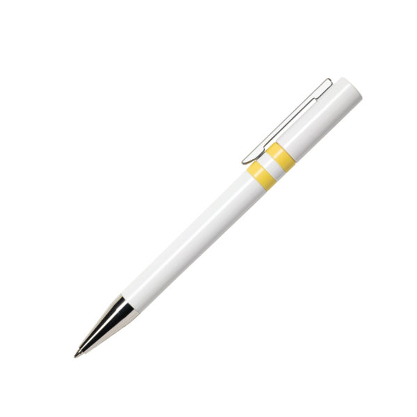 Ручка шариковая ETHIC, желтый, пластик, металл - купить оптом