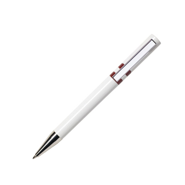 Ручка шариковая ETHIC, бордовый, пластик, металл - купить оптом