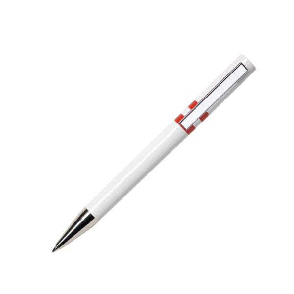 Ручка шариковая ETHIC, красный, пластик, металл - купить оптом