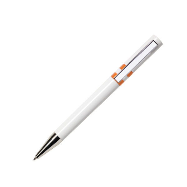 Ручка шариковая ETHIC, оранжевый, пластик, металл - купить оптом