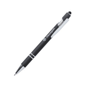 LEKOR, ручка шариковая со стилусом, черный, металл - купить оптом