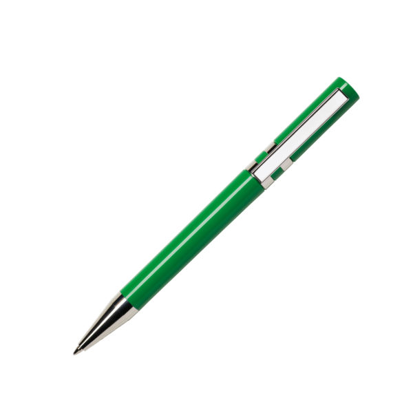 Ручка шариковая ETHIC CHROME, зеленый, пластик, металл - купить оптом
