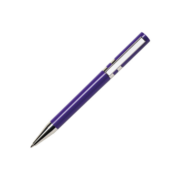 Ручка шариковая ETHIC CHROME, фиолетовый, пластик, металл - купить оптом