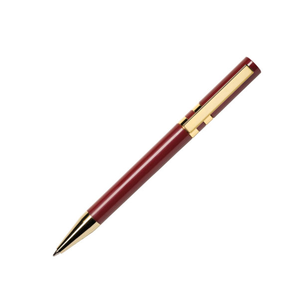Ручка шариковая ETHIC GOLD, бордовый, пластик, металл - купить оптом