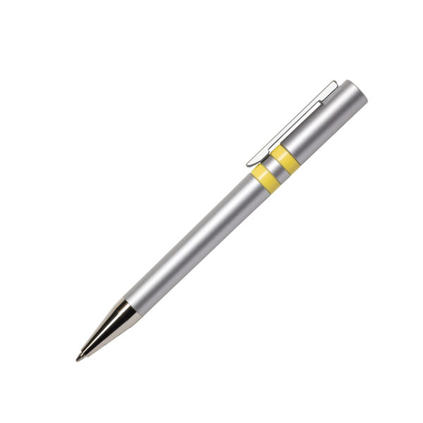 Ручка шариковая ETHIC, желтый, пластик, металл - купить оптом