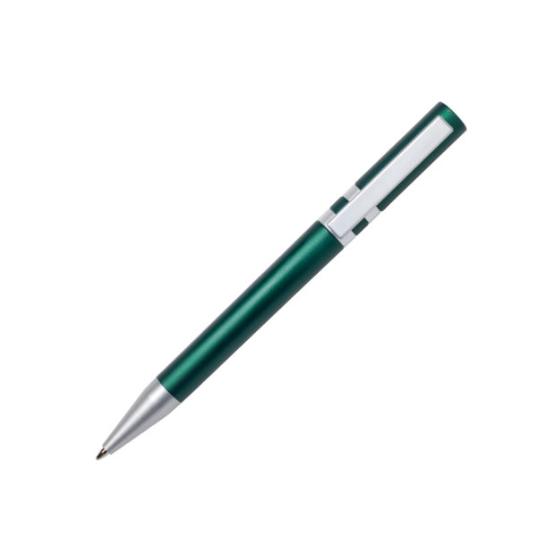 Ручка шариковая ETHIC, металлизированное покрытие, темно-зеленый, пластик, металл - купить оптом