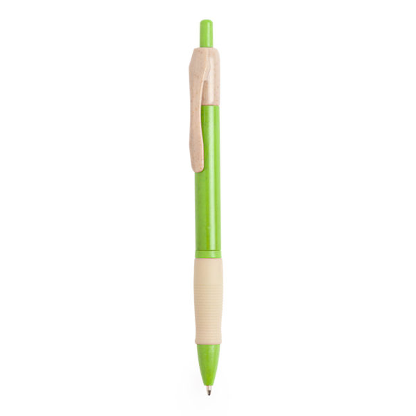 Ручка шариковая ROSDY, пластик с пшеничным волокном, зеленый - купить оптом