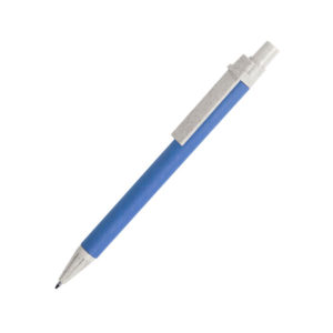 SALCEN, ручка шариковая, голубой, рециклированный картон, пластик с пшеничным волокном - купить оптом