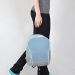Промо-рюкзак "Fun", серый с голубым, 30х38х14 см, полиэстер, шелкография, фото 1