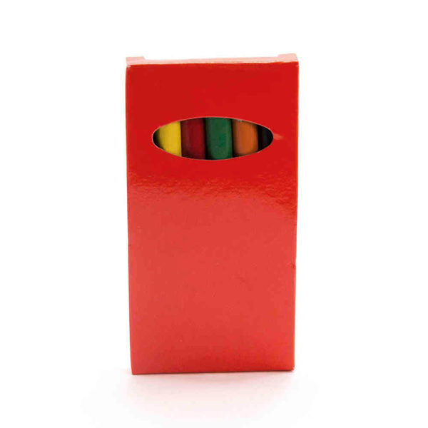 Набор цветных карандашей GARTEN (6шт.), красный, 5 x 9.3 x 0.8 см, дерево, картон - купить оптом
