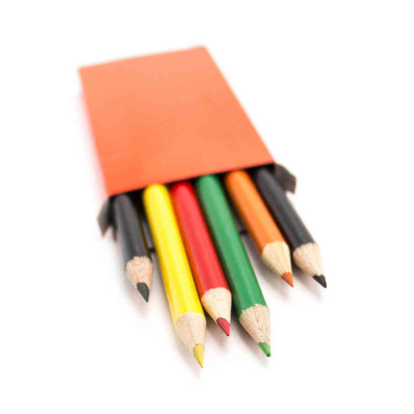 Набор цветных карандашей GARTEN (6шт.), красный, 5 x 9.3 x 0.8 см, дерево, картон - купить оптом