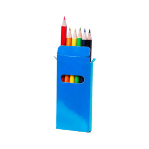 Набор цветных карандашей GARTEN (6шт.), синий, 5 x 9.3 x 0.8 см, дерево, картон - купить оптом