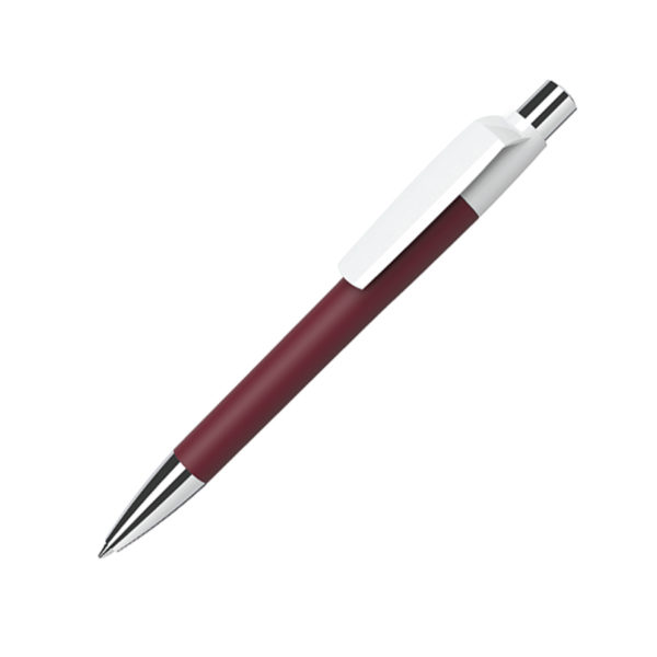 Ручка шариковая MOOD, покрытие soft touch, бордовый, пластик, металл - купить оптом