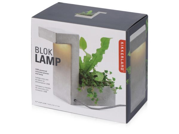 Настольная лампа из бетона «Blok Lamp» - купить оптом