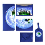 Органайзер для путешествий "Movement", 10* 22 см, PU, голубой с серым, фото 8