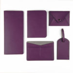 Багажная бирка  "Tinted", 6,5*11,5 см, PU, фиолетовый с серым, фото 1