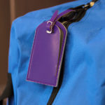 Багажная бирка  "Tinted", 6,5*11,5 см, PU, фиолетовый с серым, фото 2