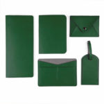 Багажная бирка  "Tinted", 6,5*11,5 см, PU, зеленый с серым, фото 1