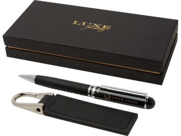 Подарочный набор «Verse» с шариковой ручкой и брелоком - купить оптом