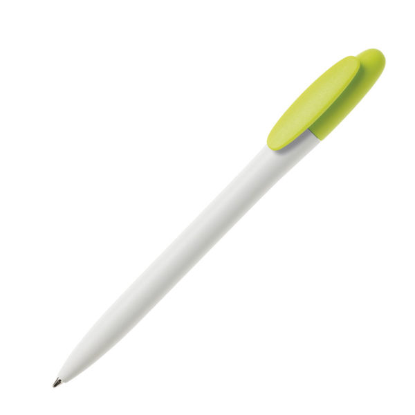 Ручка шариковая BAY, зеленое яблоко, пластик - купить оптом
