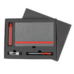 Универсальный аккумулятор "Fancy" (2200mAh), серый с красным, 12,9х2,7х2,2 см,пластик, шт, фото 3