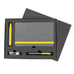 Универсальный аккумулятор "Fancy" (2200mAh), серый с желтым, 12,9х2,7х2,2 см,пластик, шт, фото 3