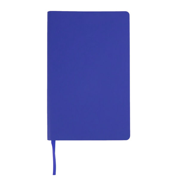 Бизнес-блокнот "Audrey", 130х210 мм, синий, кремовая бумага, гибкая обложка, в линейку - купить оптом