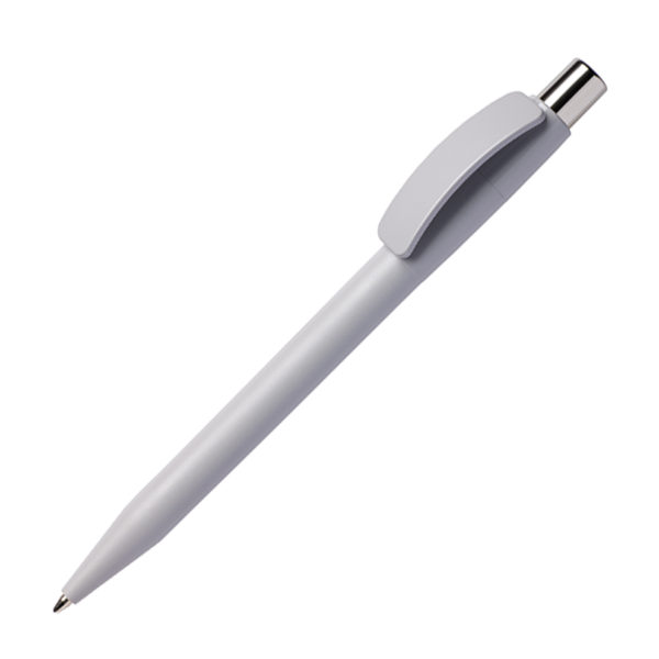 Ручка шариковая PIXEL CHROME, серый, пластик - купить оптом