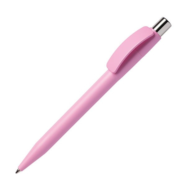 Ручка шариковая PIXEL CHROME, светло-розовый, пластик - купить оптом