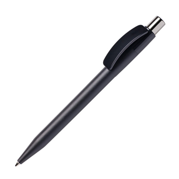 Ручка шариковая PIXEL CHROME, черный, пластик - купить оптом