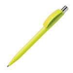 Ручка шариковая PIXEL CHROME, желтый, пластик - купить оптом